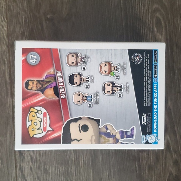 💜 Razor Ramon Metallic Funko Pop #47 WWE - EB Exclusive - Picture 4 of 7